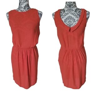 Sessun orange sleeveless midi dress size medium​
